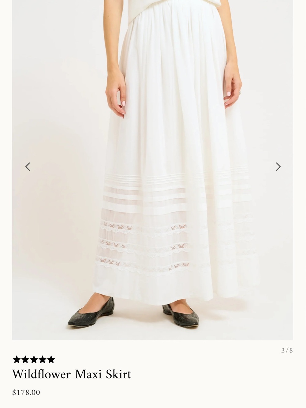 Wildflowers White Maxi Skirt Rumored - Picture 2 of 7